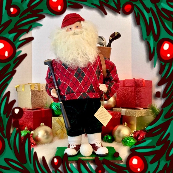 Vintage Dept 56 Limited Edition 2004 Old World Collection Santa Golfer - Picture 12 of 12